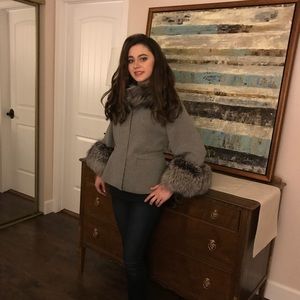 Authentic Newman Marcus Cashmere /Fox Fur Sweater